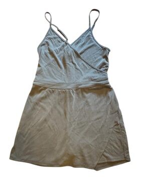 Abercrombie & Fitch NWT Gray Wraparound Romper Playsuit Size M